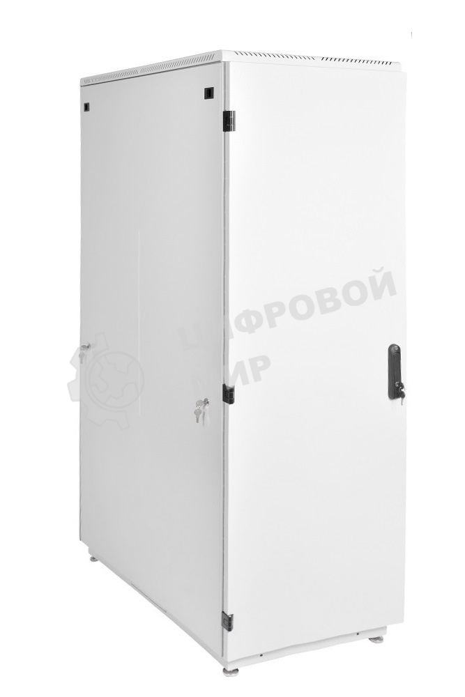 Шкаф телеком. напольный 42U (600x800) дверь металл (ШТК-М-42.6.8-3ААА) (3 коробки)