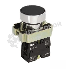 Кнопка LAY5-BA21 без подсветки черный 1з IEK BBT60-BA-K02