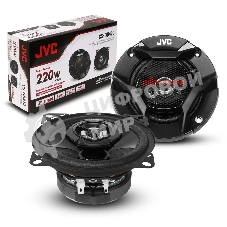 Колонки автомобильные JVC CS-DR420 220Вт 88дБ 4Ом 10см (4дюйм) (ком.:2кол.) коаксиальные двухполосные