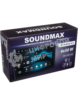 Автомагнитола Soundmax SM-CCR3088A, 2 DIN, 9