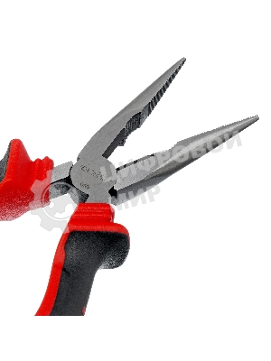 Длинногубцы прямые, 180 мм, хром-ванадий, двухкомпонентные рукоятки Matrix