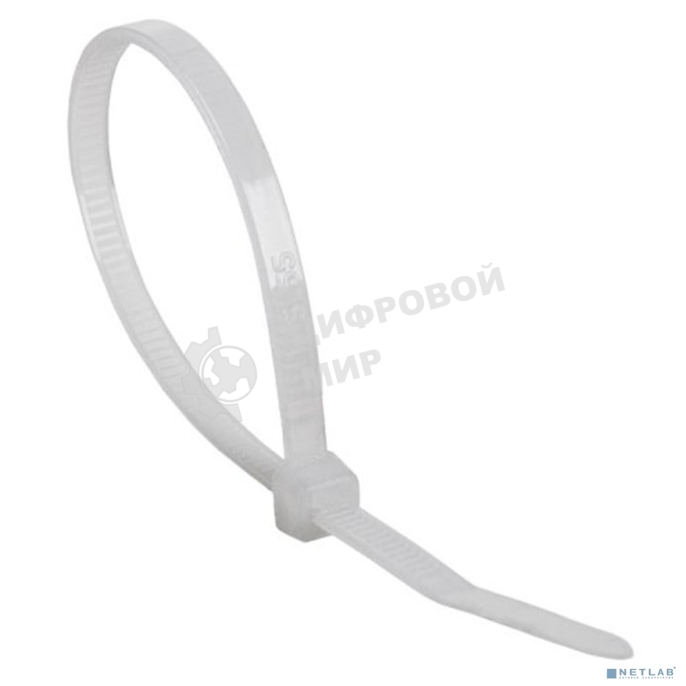 Хомут кабельный Rexant 3.5х100 многоразовый нейл. СКМ-150 белый (уп. 100 шт)