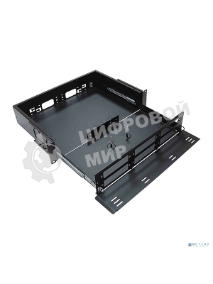 Кросс оптический Cabeus ODF-19-6FP-48FC/ST/SC-S-BK-T стоечный выдвижной, 19, до 48 портов, черный