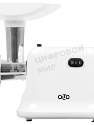 Мясорубка электрическая OLTO HM-080 белый, 1800 Вт, 1.5 кг/мин, реверс, защита от перегрузки, насадки - 4