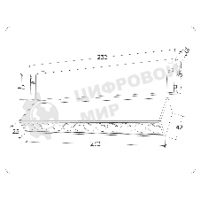 Управляемый светодиодный светильник для шинопровода Magnetic Ambrella light GL1342 BK черный IP20 12W 3000K-6400K 220V 24° 232*25*112 (Без ПДУ)