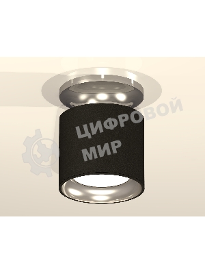 Светильник Ambrella Light XS7402080 SBK/PSL черный песок/серебро полированное MR16 GU5.3 (N7927, C7402, N7023)