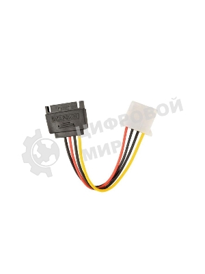 Кабель питания SATA Cablexpert CC-SATA-PS-M, 15 см, sata 15pin/molex 4pin, пакет