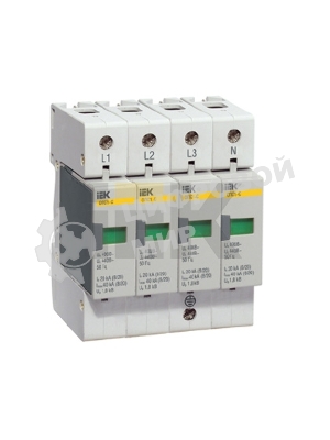 Ограничитель перенапряжения ОПС1-C 4P IEK MOP20-4-C