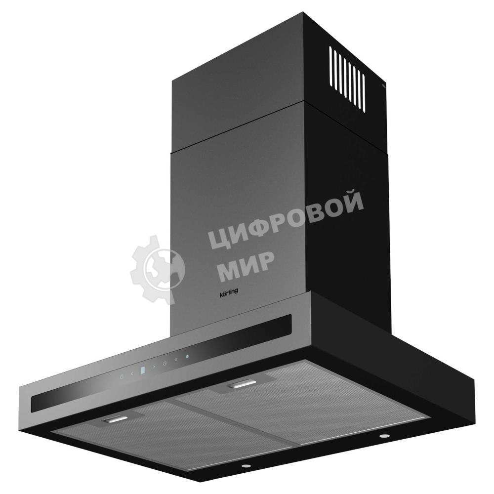 Вытяжка каминная Korting KHC 6877 N черный, 59.8 см, 850 куб. м/ч, 54 дБ