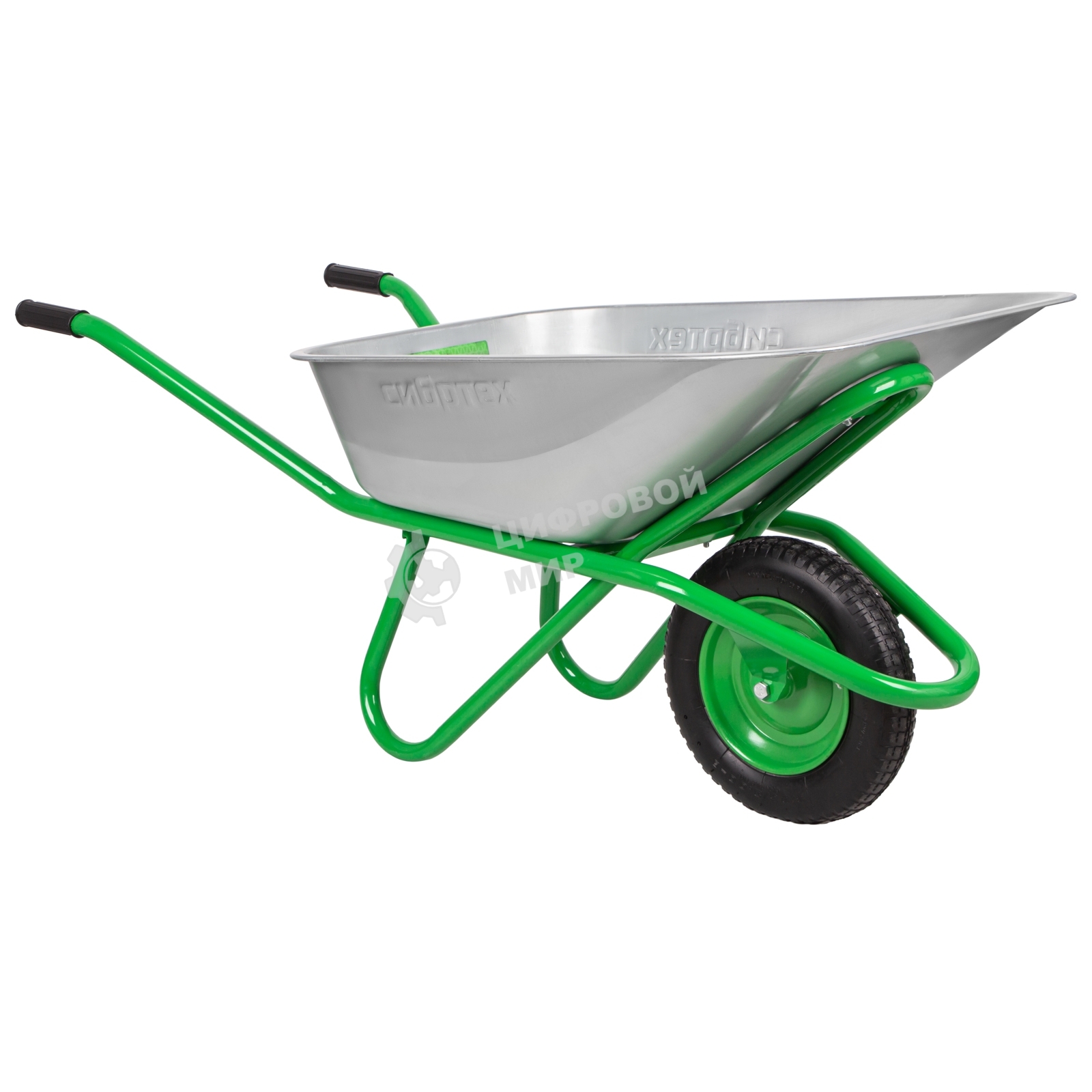 Тачка садово-строительная Сибртех, грузоподъемность 170 кг, обьем 90 л