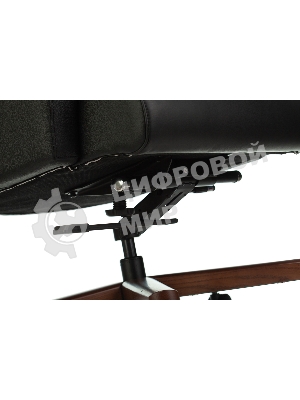 Кресло Бюрократ DUKE черный, кожа