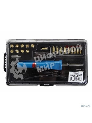 Набор паяльник-выжигатель Rexant/19 насадок/ПРОФИ 220V/30 Вт/ZD-972A