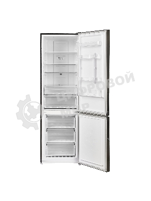 Холодильник Maunfeld MFF200NFSB10 Inverter черный двухкамерный 257/94л морозилка снизу, No Frost