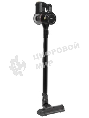 Пылесос вертикальный LG A9N-MASTERX черный, питание от аккумулятора, 160 Вт, уборка влажная/сухая, пылесборник 0.44 л, работа от АКБ max 50 мин