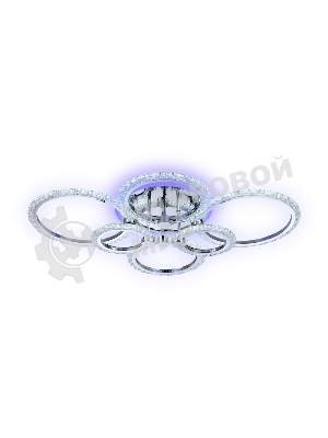 Потолочный светодиодный светильник FA413/4+2 CH хром 132W 840*600*120 (ПДУ РАДИО 2.4G)