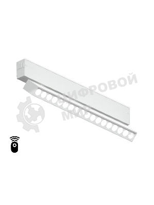 Управляемый светодиодный светильник для шинопровода Magnetic Ambrella light GL1351 WH белый IP20 18W 3000K-6400K 220V 24° 342*25*112 (Без ПДУ)