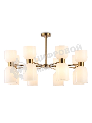 Люстра Ambrella light LH56095/16 BS/FR латунь/белый матовый E14*16 max 40W D860*510