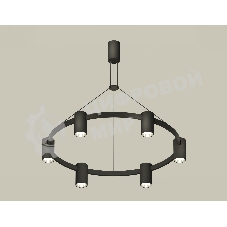 Светильник Ambrella light XB9022151/6 SBK/PSL черный песок/серебро полированное MR16 GU5.3 (С9022, N6112)