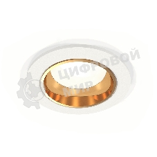 Комплект встраиваемого светильника Ambrella light XC6512004 SWH/PYG белый песок/золото желтое полированное MR16 GU5.3 (C6512, N6113)