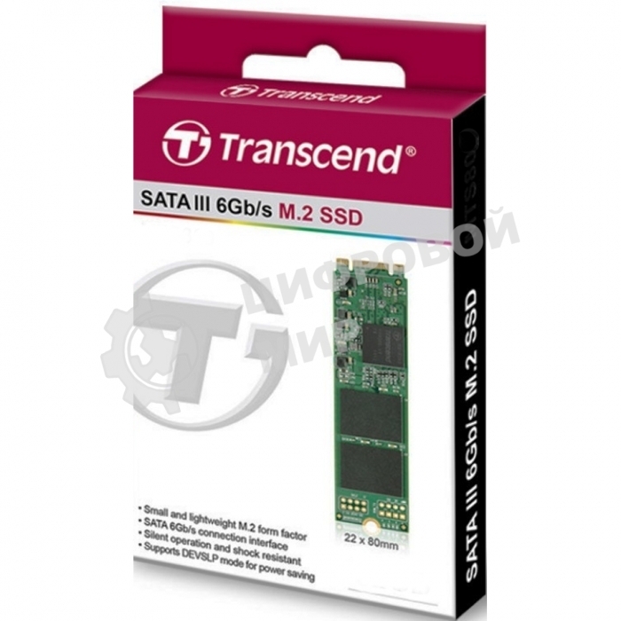 Накопитель SSD Transcend MTS820, 240GB, M.2, SATA III, R/W 550/420