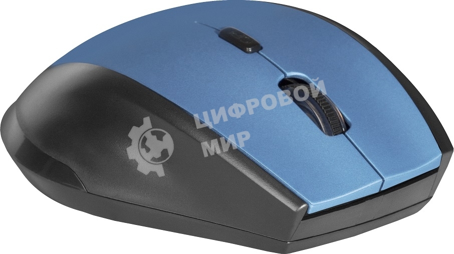 Мышь беспроводная Defender Accura MM-365 синий, 1600 dpi, радиоканал, USB, кнопки - 6