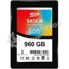 Накопитель SSD SiliconPower Slim S55, 960Gb, SATA, 2.5