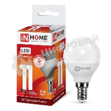 Лампа светодиодная LED-ШАР-VC 11Вт 230В E14 6500К 990лм IN HOME 4690612024929