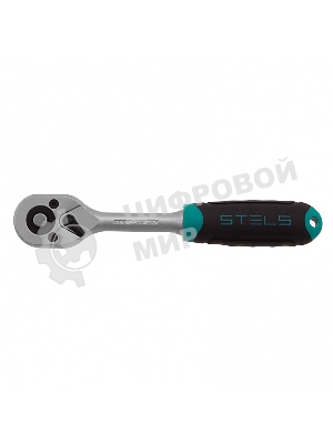 Набор головок Stels 14125 набор торцевых головок 1/4'' головки 4 - 13мм с трещот. ключом crv 11 пр.