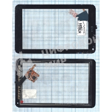 Сенсорное стекло (тачскрин) для LG Optimus Pad (V900), черное