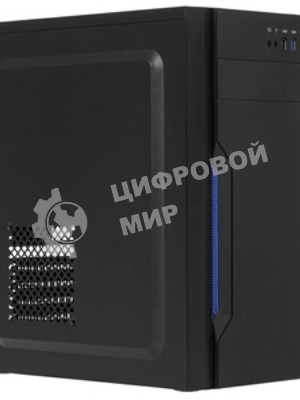 Компьютерный корпус Miditower ExeGate XP-333U Black, ATX, (XP350, Black,120мм), 1*USB/2*USB 3.0, Audio