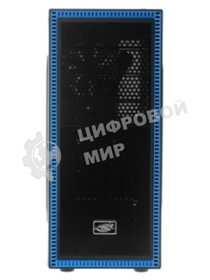 Компьютерный корпус Deepcool TESSERACT BF (DP-CCATX-TSRBFBK), без БП, черно-синий, ATX, видеокарта до 310мм, высота кулера для процессора до 165мм, 7 слотов расширения, 2 отсека 5.25