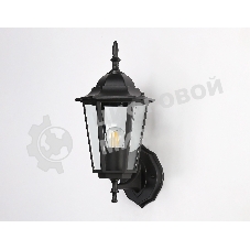 Уличный настенный светильник Ambrella light ST2010 BK/CL черный/прозрачный IP54 E27 max 40W 360*150*210