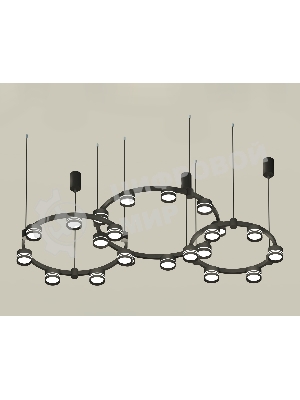 Светильник Ambrella light XR92092200/22 SBK/FR черный песок/белый матовый GX53 (A9209, C9242, C9238, C9232, N8478, N8462)