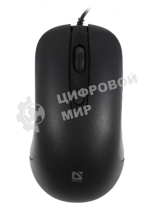 Мышь проводная Defender Classic MB-230 черный, 1600 dpi, USB, кнопки - 4