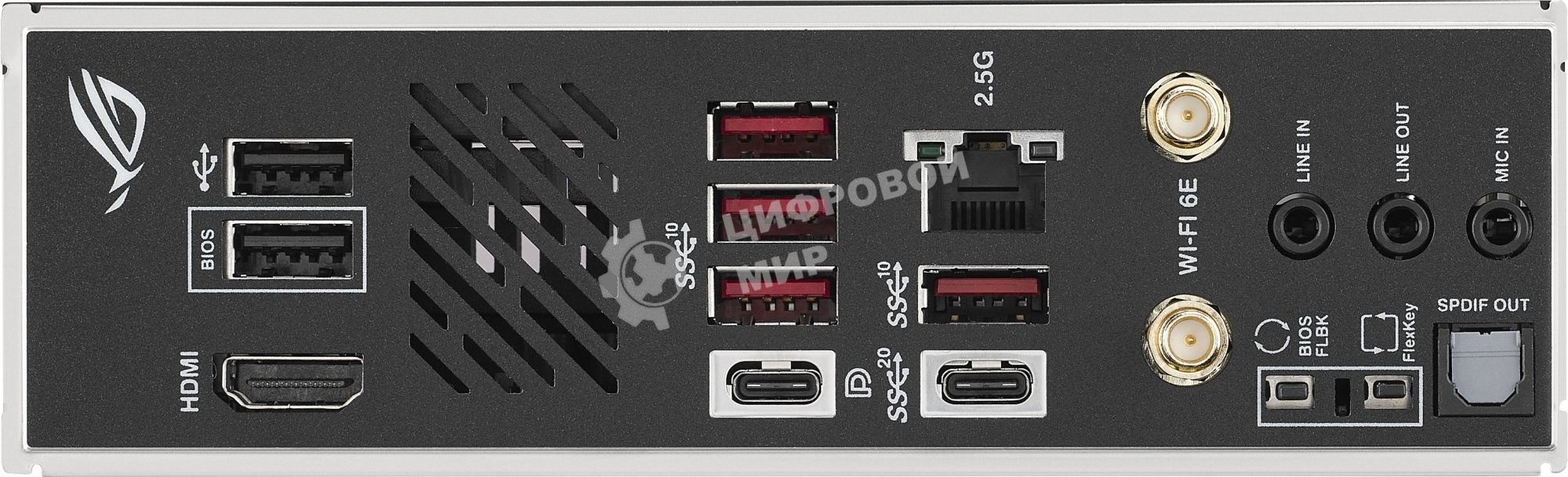 Материнская плата ASUS ROG STRIX X670E-I GAMING WIFI, AM5, AMD X670, 2xDDR5, 2xSATA, 2xM.2, 1xPCI-E 5.0 x16, 1xHDMI, 2xUSB-C, 1x 2.5Gb LAN, 3xUSB-A 3.2 Gen 2, 2xUSB-A 2.0, 7.1, Mini-ITX