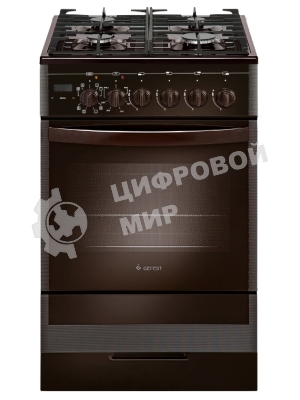 Плита комбинированная ПГЭ Gefest 5502-03 0045 коричневый, конфорок 4 газовых, духовка 55 л, 50 см x 85 см x 58.5 см