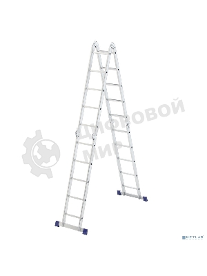 Лестница шарнирная алюминиевая Сибртех 4х5