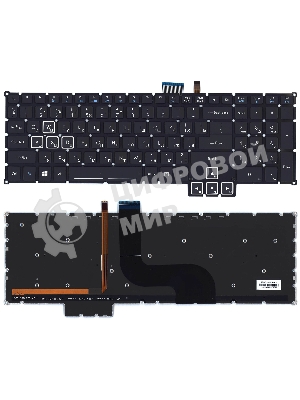 Клавиатура для ноутбука Acer Predator 17X GX-791 черная c подсветкой