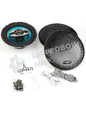 Колонки автомобильные Ural Бирюза АС-Б1647, 140Вт, 92дБ, 4Ом, 16.5 см, (6 1/2 дюйм), 2 шт, коаксиальные, четырехполосные