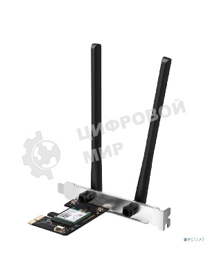 Сетевой адаптер Wi-Fi + Bluetooth Mercusys MA80XE AX3000 PCI Express (ант.внеш.несъем.) 2ант.