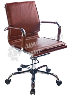 Кресло Бюрократ CH-993-Low/Brown коричневый, экокожа