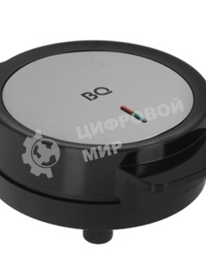 Вафельница BQ ST1009 черный/стальной, WAFFLE. 1000 Вт, приготовление 4 вафель одновременно, антипригарное покрытие панелей Non-Stick PRO, равномерный нагрев, теплоизолированная ручка, противоскользящие ножки, 2 индикатора работы: нагрева и питания, диапазон температур нагрева: 230 °С, материал корпуса: металл, бакелит, материал панелей : металл, размер рабочей поверхности: диаметр 190 мм, количество панелей: 2, вид панелей: венские вафли, длина шнура: 0.7 м, напряжение: 220-240 В, 50-60 Гц, защита от поражения электротоком: класс I