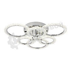 Потолочный светодиодный светильник FA414/3+3 CH хром 90W 580*540*120 (ПДУ РАДИО 2.4)