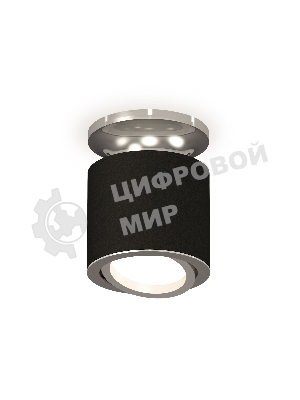 Светильник Ambrella Light XS7402081 SBK/PSL черный песок/серебро полированное MR16 GU5.3 (N7927, C7402, N7003)