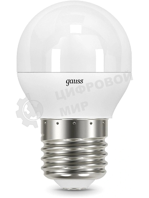 Лампа светодиодная Gauss Led Globe-dim E27 7Вт 4100К диммируемая