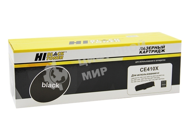 Картридж лазерный HP CLJ Pro 300 Color M351/M375/Pro400 Color/M451/M475 (Hi-Black) CE410X, BK, 4K