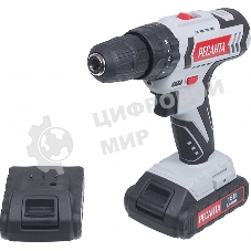 Дрель-шуруповерт аккумуляторная Ресанта ДА-18-2ЛК-У 75/14/6, Аккумуляторная, 18В, 2 АКБ, Ударная, Кейс