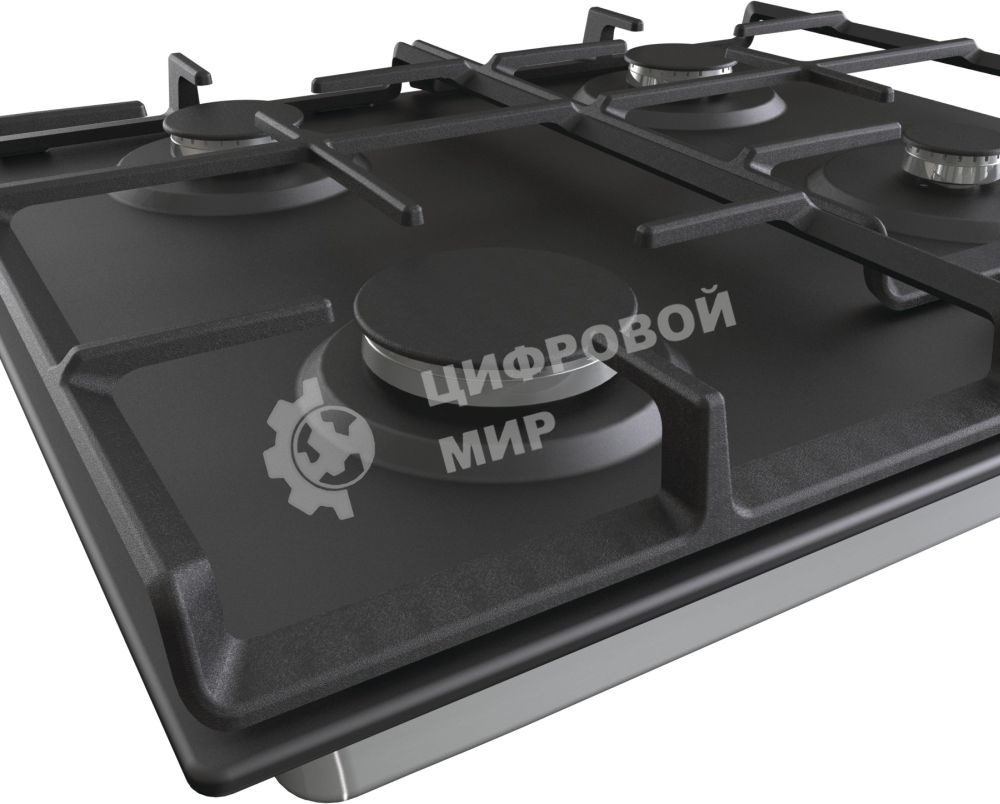 Газовая варочная панель Gorenje G641EXB, 4 конфорки, металл, черный