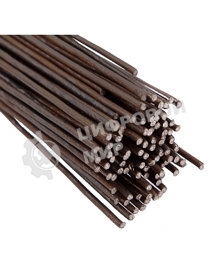 Проволока стальная в прутках Сибртех 400 мм/100 шт, вязальная, термообработанная 2,0 мм