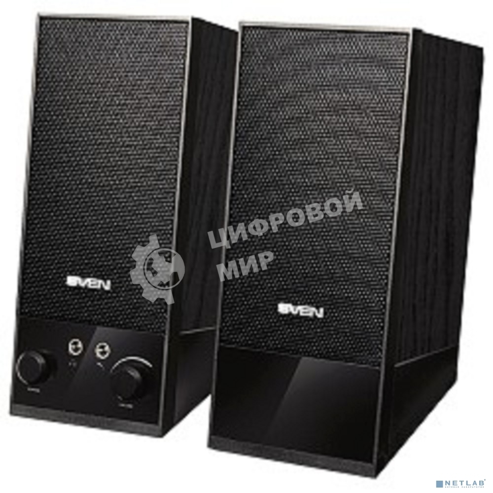 Акустическая система Sven SPS-604 2.0 черный 4Вт